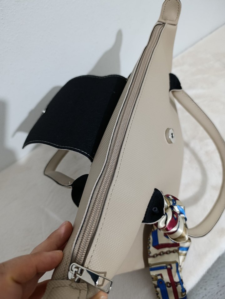 büyük boy çanta bayan çanta kol çantası el çantası deri çanta - Görsel 4