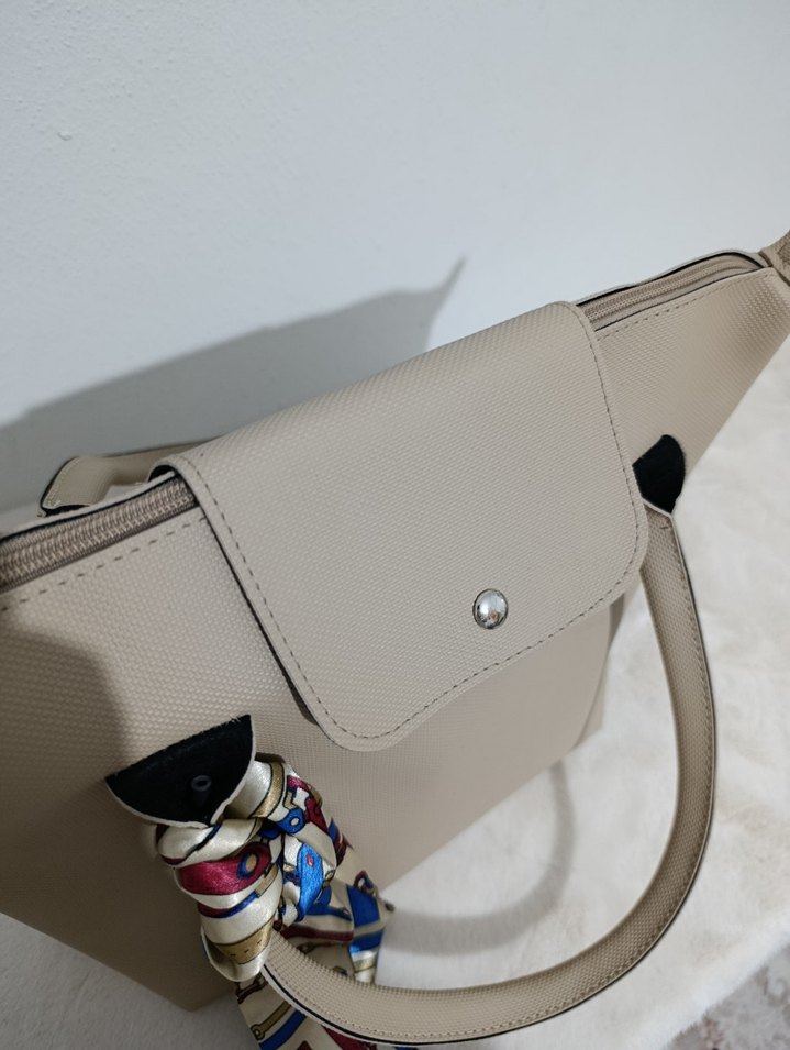 büyük boy çanta bayan çanta kol çantası el çantası deri çanta - Görsel 3