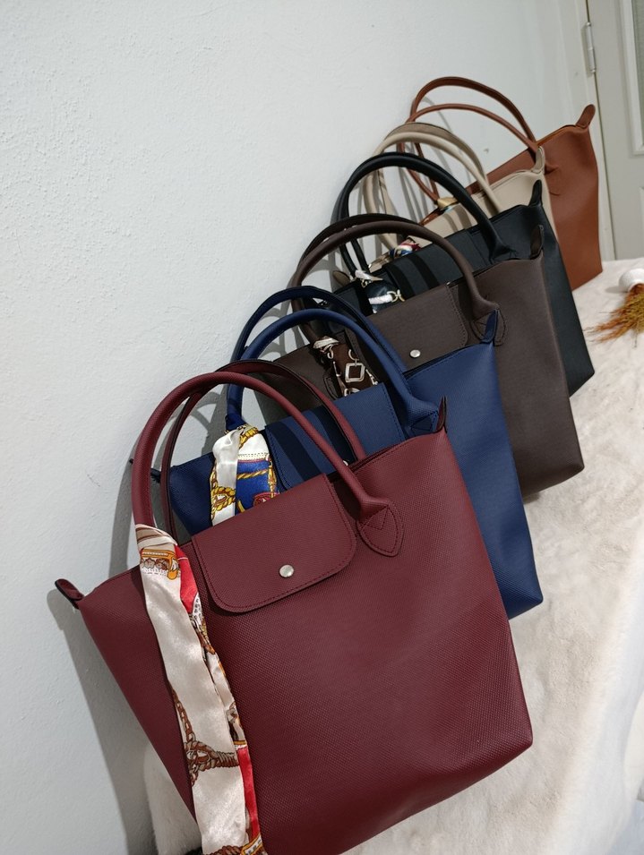 bayan çanta kol çantası el çantası deri çanta süet - Görsel 4