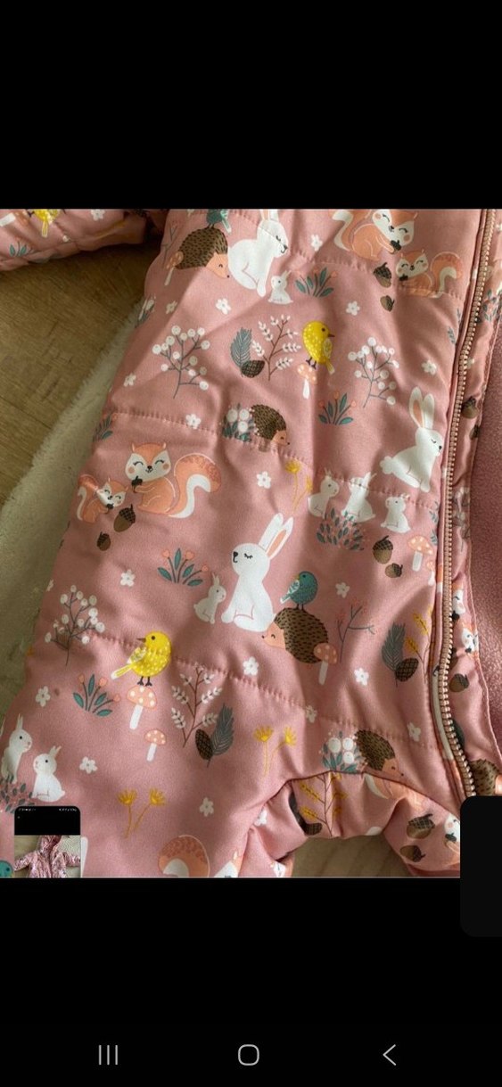 Pembe Kapüşonlu Bebek Tulumu - Görsel 4