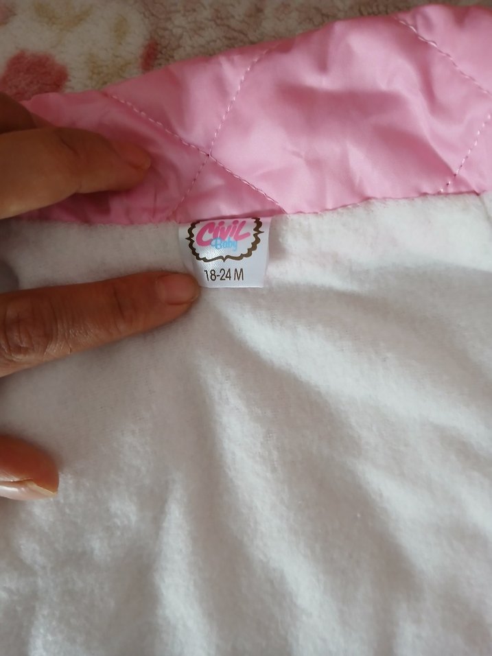 Nakışlı Pembe Kız Çocuk Yelek - Görsel 4