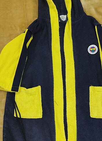 8 Yaş Beden lacivert Renk Fenerbahçe Lisanslı bornoz