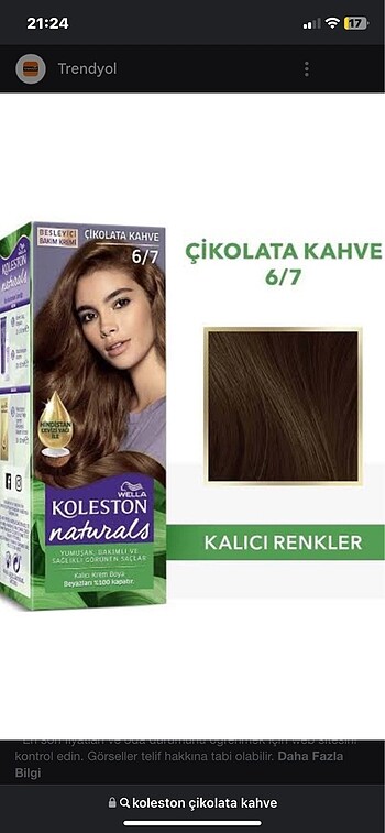 çikolata kahve saç boyası