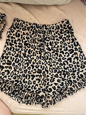 Diğer leopar şort pijama