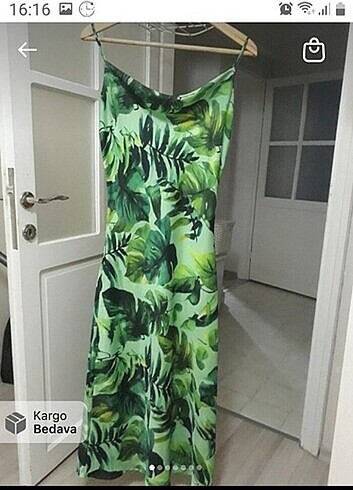 Saten elbise - Görsel 2