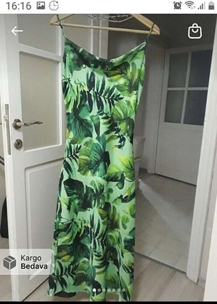 Saten elbise  - Görsel 2