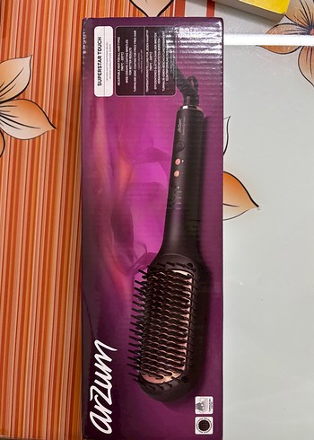 Arzum marka Siyah Saç Düzleştirici Fırça - Görsel 2