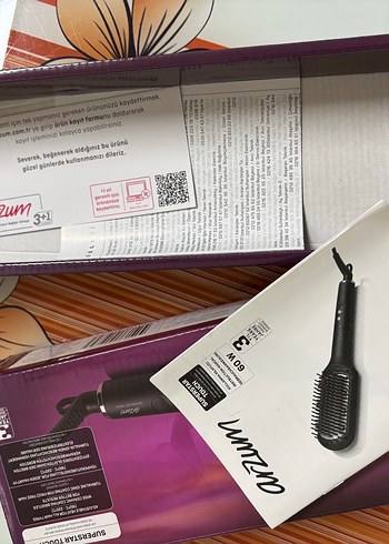 Arzum marka Siyah Saç Düzleştirici Fırça - Görsel 4