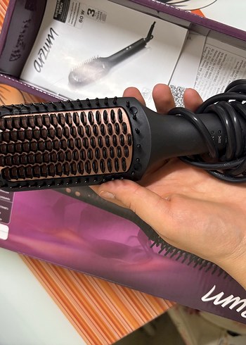 Arzum marka Siyah Saç Düzleştirici Fırça - Görsel 3