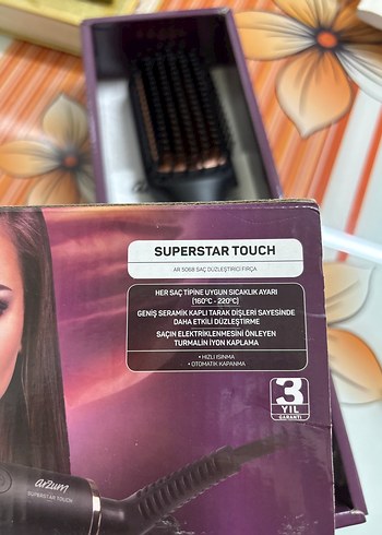 Arzum marka Siyah Saç Düzleştirici Fırça - Görsel 5