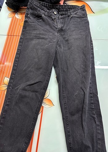 Siyah Renk Mom Jean Pantolon - Görsel 2