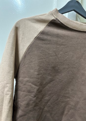 Bej ve Kahverengi Kadın Sweatshirt - Görsel 4