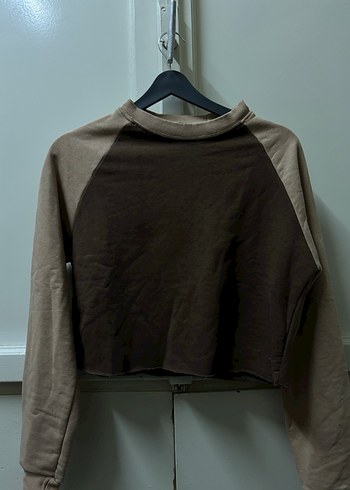 Bej ve Kahverengi Kadın Sweatshirt - Görsel 2