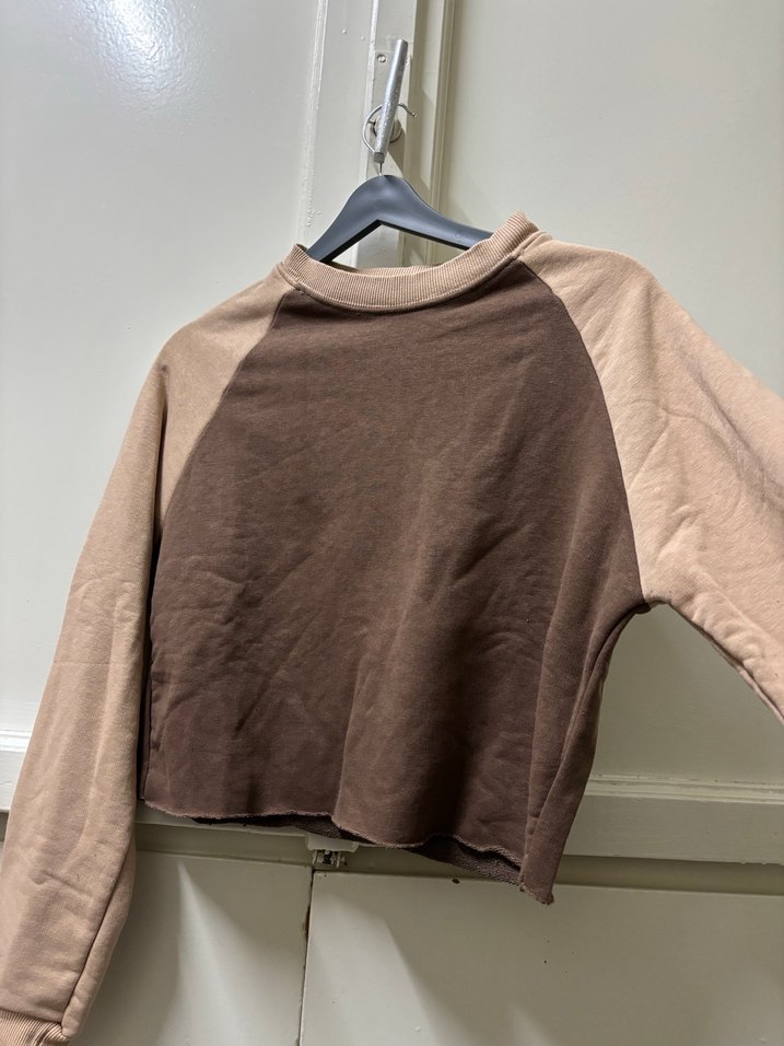 Bej ve Kahverengi Kadın Sweatshirt - Görsel 3