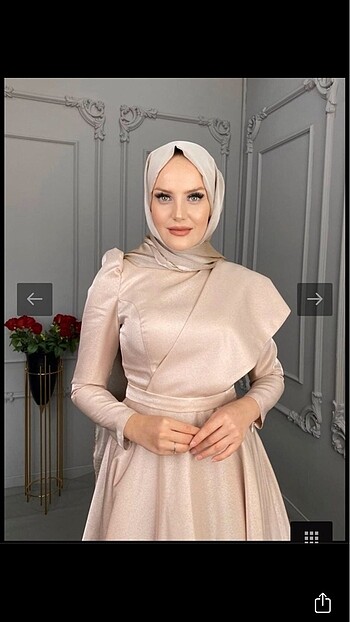 Tesettür abiye nişan elbisesi