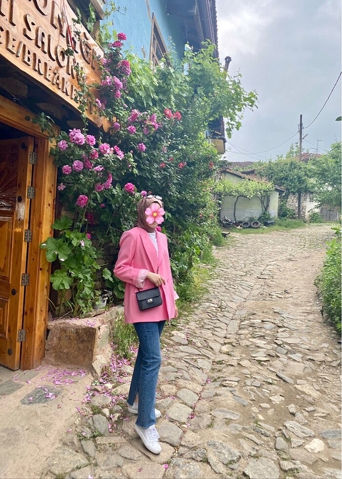 #ceket #blazer #pembe - Görsel 3