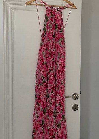 Zara Pembe Bohem Uzun Askılı Elbise - Görsel 3