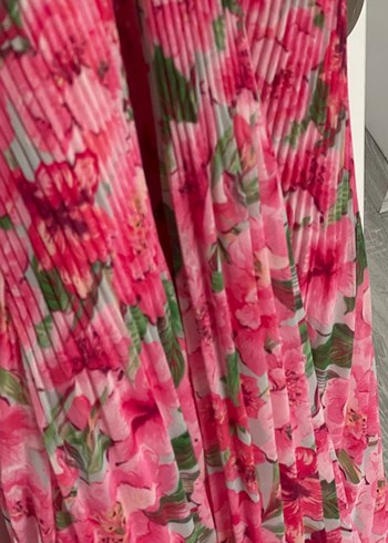 Zara Pembe Bohem Uzun Askılı Elbise - Görsel 4