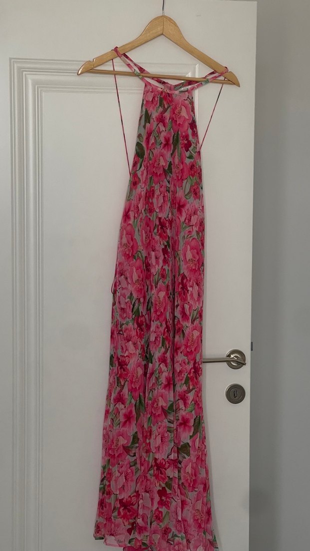 Zara Pembe Bohem Uzun Askılı Elbise - Görsel 3