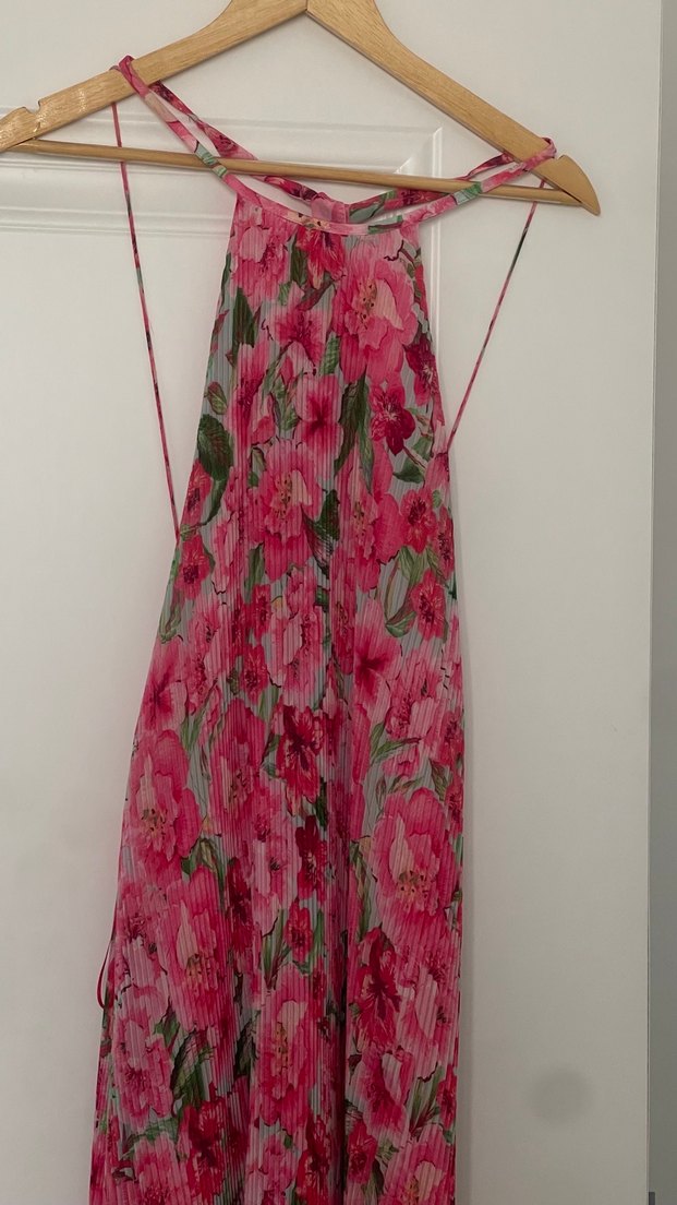 Zara Pembe Bohem Uzun Askılı Elbise - Görsel 2