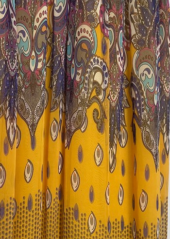 Twist Bohem Çok Renkli Uzun Askılı Elbise - Görsel 2