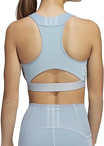 Adidas Mavi Performans Orta Destekli Spor Sütyeni - Görsel 4