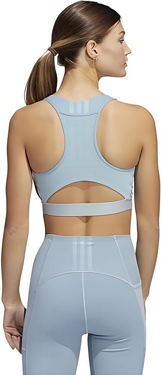 Adidas Mavi Performans Orta Destekli Spor Sütyeni - Görsel 4