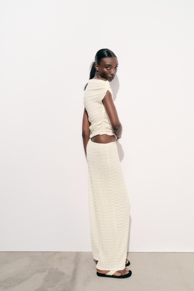 Krem Drapeli İkili Takım - Görsel 2