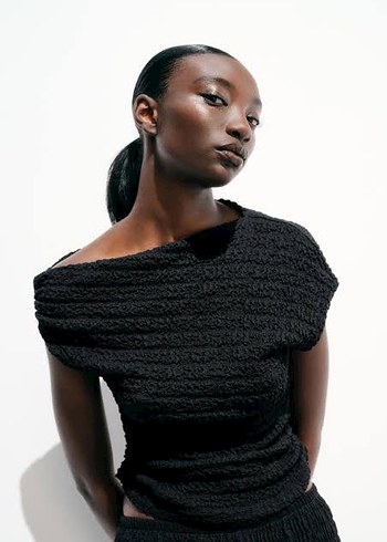 Zara Kadın Siyah Bol Kesim İkili Takım - Görsel 2