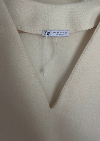 Krem V Yaka Kadın Süveter ve Etek - Görsel 9