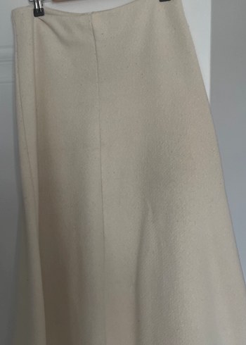 Krem V Yaka Kadın Süveter ve Etek - Görsel 6