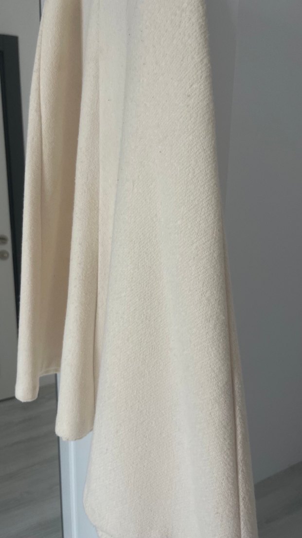 Krem V Yaka Kadın Süveter ve Etek - Görsel 4