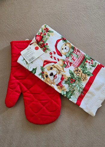 yurt dışından Fırın Eldiveni ve kurulama bezi - Görsel 3