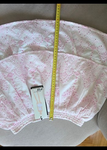 yurt dısından Newyorker Pembe Nakışlı Mini Etek - Görsel 4