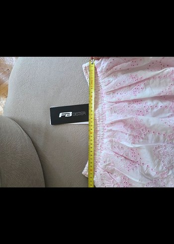 yurt dısından Newyorker Pembe Nakışlı Mini Etek - Görsel 3