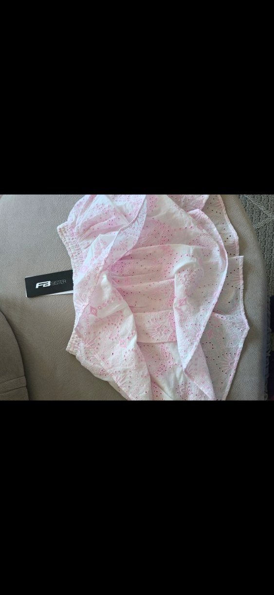 yurt dısından Newyorker Pembe Nakışlı  Mini Etek - Görsel 2