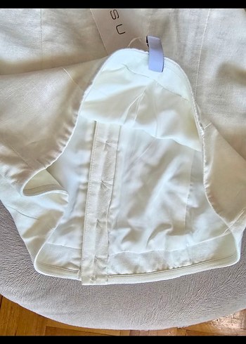 yurtdısından Newyorker Beyaz Ketenli Straplez Büstiyer - Görsel 6