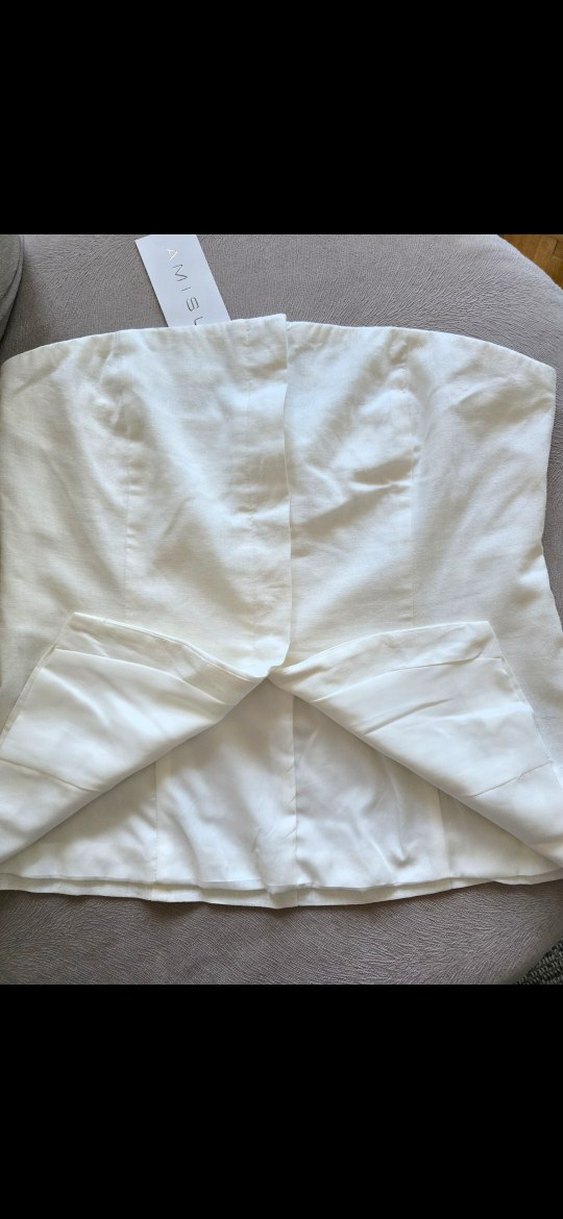 yurtdısından Newyorker Beyaz Ketenli Straplez Büstiyer - Görsel 2