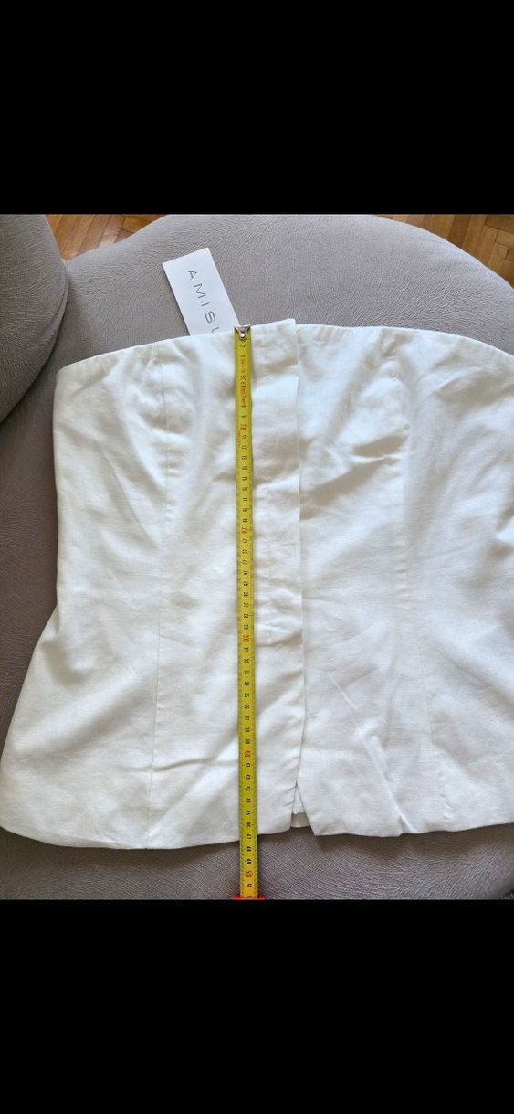 yurtdısından Newyorker Beyaz Ketenli Straplez Büstiyer - Görsel 3