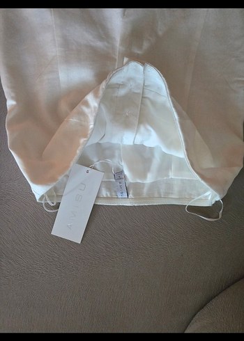 yurt dışından Newyorker Beyaz  Straplez bluz - Görsel 2