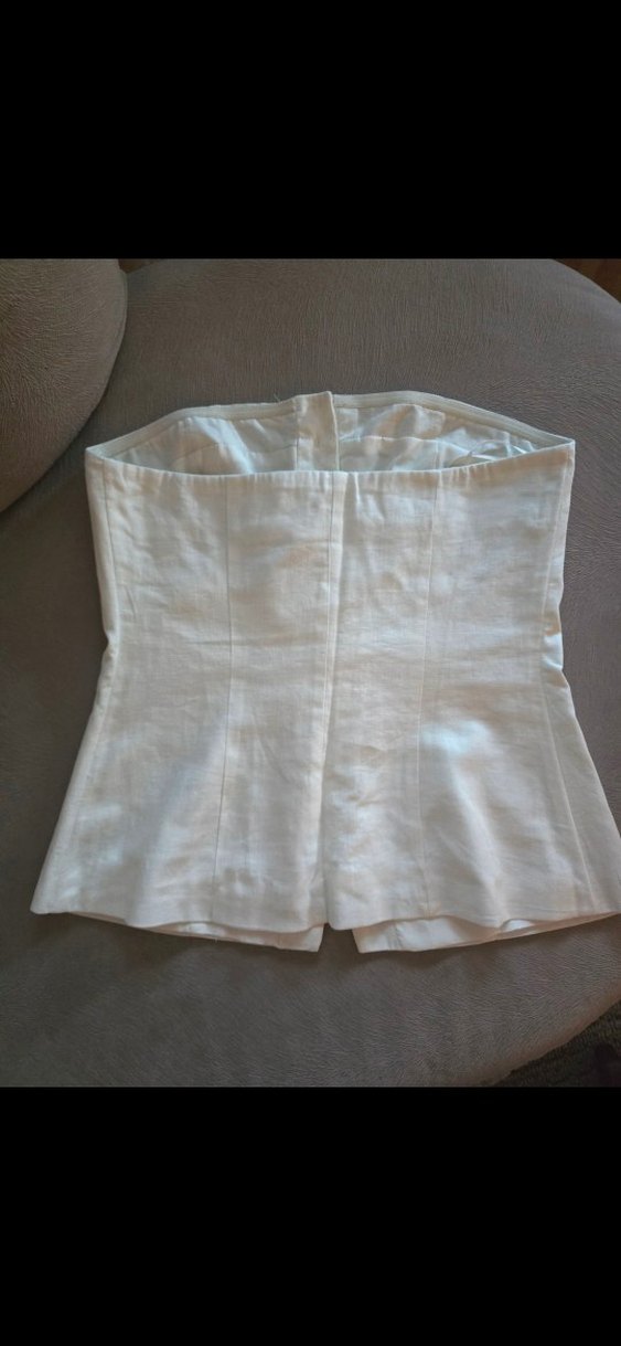 yurt dışından Newyorker Beyaz  Straplez bluz - Görsel 3