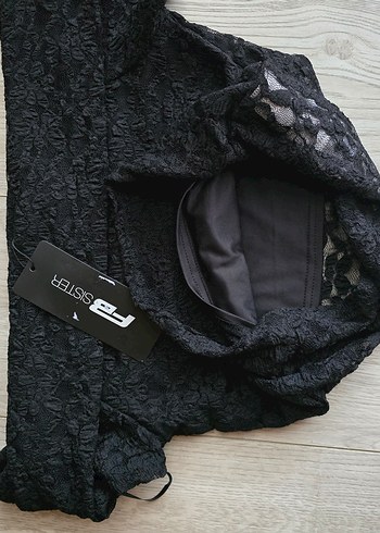 yurtdısından Newyorker Siyah Dantel Detaylı Bluz - Görsel 6