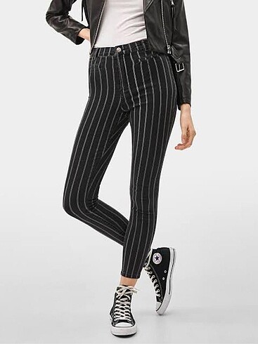 Bershka Çizgili Jean