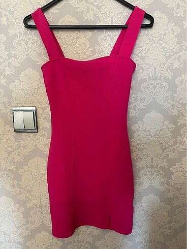 H&M H&M Mini Fuşya Elbise
