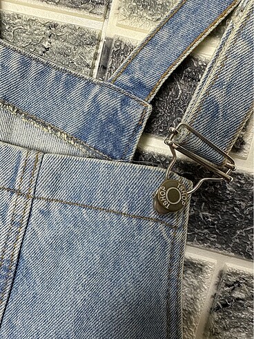 Topshop Kısa jean salopet