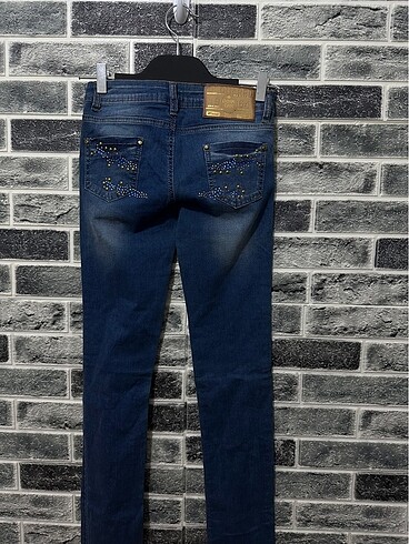s Beden mavi Renk Dsquared2 taşlı jean orjinal
