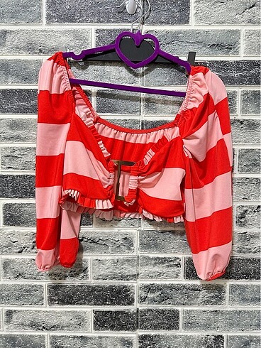 s Beden turuncu Renk Zara crop