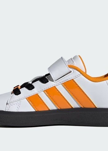 Kız Çocuk Beyaz Turuncu Sneaker Velcro