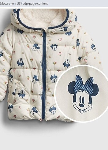 gap Disney minnie mouse cozy puffer