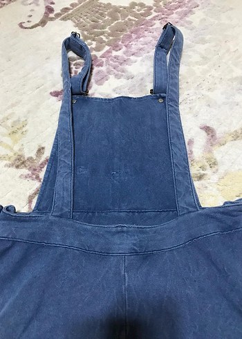 Kot (Denim) Etekli Tulum / Salopet Elbise - Görsel 5